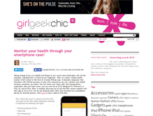 Tablet Screenshot of girlgeekchic.com